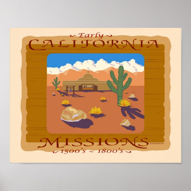 CALIFORNIA MISSION POSTER (Front)