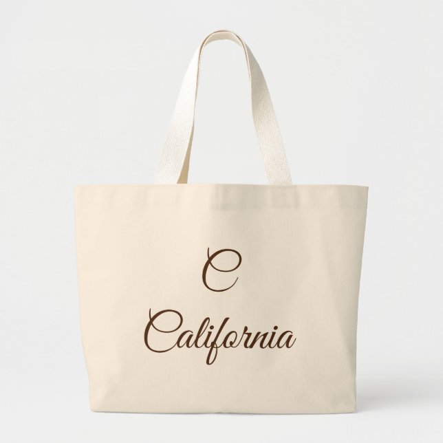 California Monogram Large Tote Bag (Front)