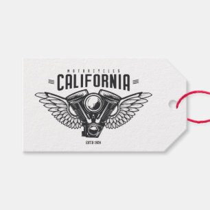 California Motorcycles Gift Tags