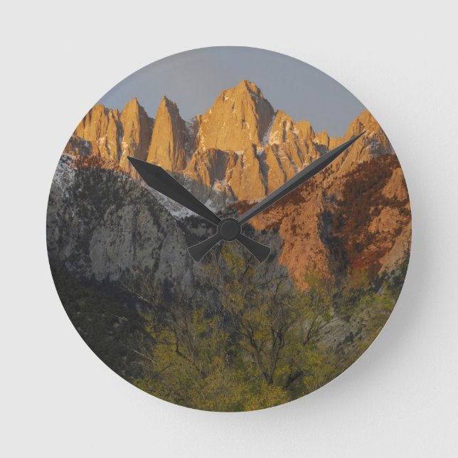 California, Mount Whitney, Inyo National Forest 3 Round Clock (Front)