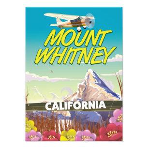 California Mount Whitney Travel poster
