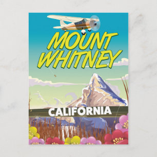 California Mount Whitney Travel poster Postcard