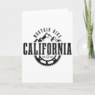 California Mountain Bike Mtb Downhill Souvenir Cal Card