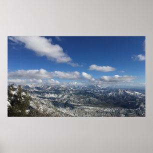 California Mountain Snow Poster