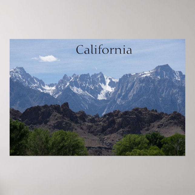 California Mountains Poster (Front)