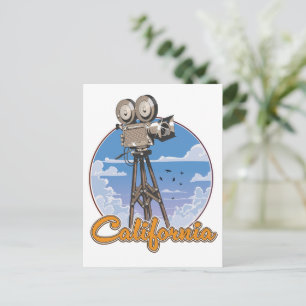 California Movie Camera Postcard