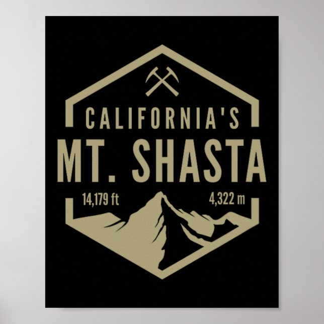California Mt. Shasta  Poster (Front)