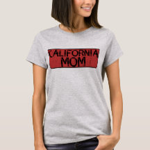 California Mum distressed sign badge funny
