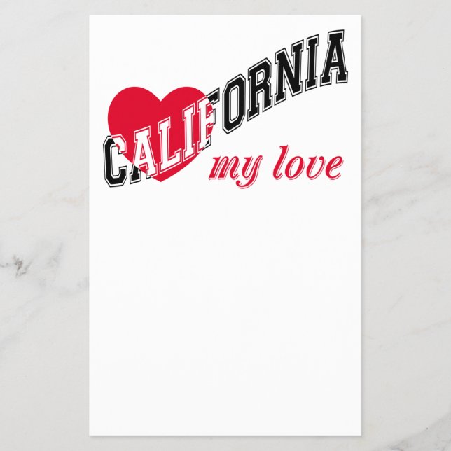 California my love flyer (Front)