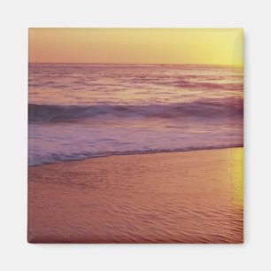 California, near Santa Cruz, View of beach at Magnet