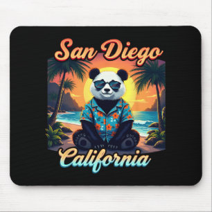 California New Year 2025 Family Trip Vaction Panda Mouse Pad