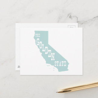 California Nickname The Golden State Californian Postcard