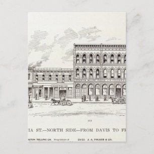 California North side Davis and Front Postcard