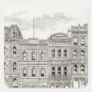California North side Sansome and Leidesdorff Square Sticker