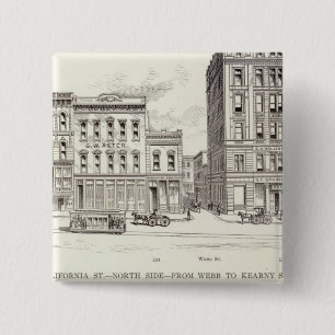 California North side Webb and Kearny 15 Cm Square Badge