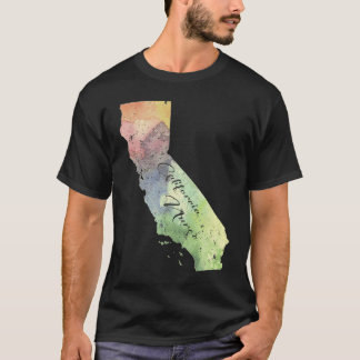 California Nurse Black Stylised Font T-Shirt