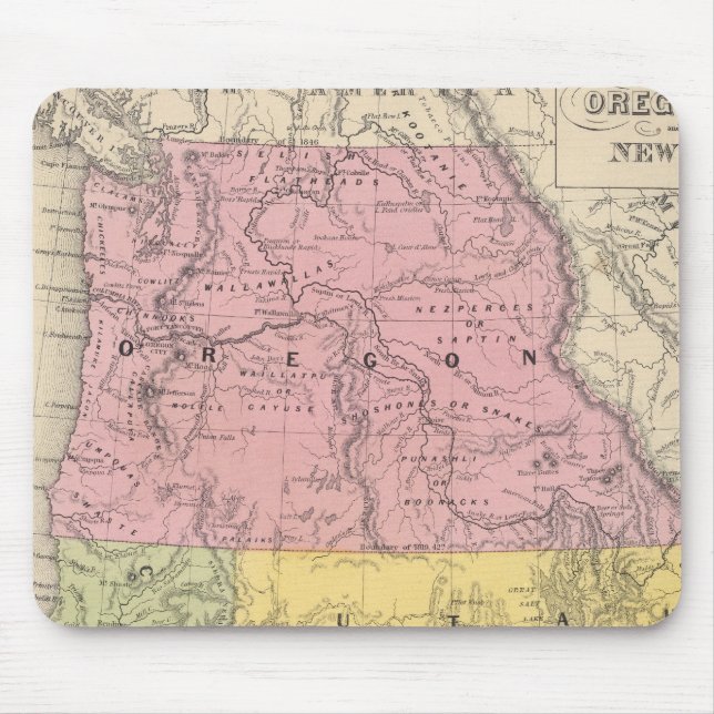 California, Oregon, Utah, and New Mexico Mouse Pad (Front)