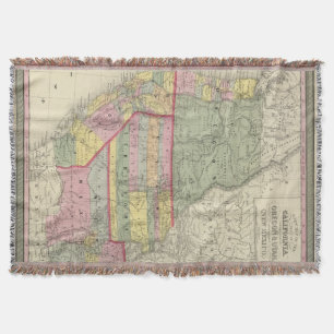 California, Oregon, Utah, New Mexico 2 Throw Blanket