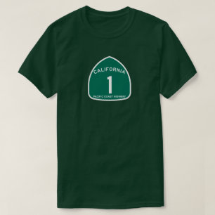 CALIFORNIA PACIFIC COAST HIGHWAY 1 T-SHIRT