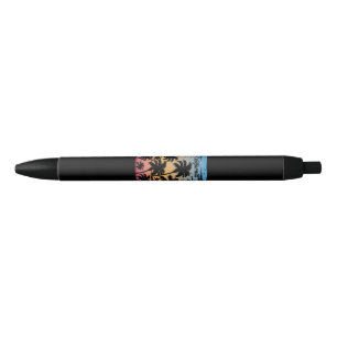 California Palm Tree Black Ink Pen