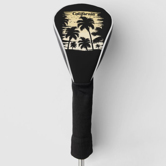 California Palm Tree Golf Head Cover (Front)