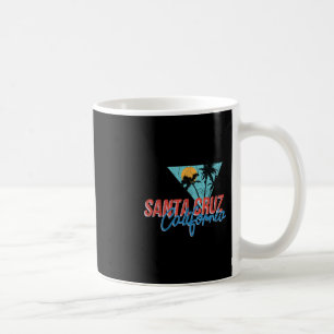 California Palm Tree Santa Cruz Beach Summer Vacat Coffee Mug