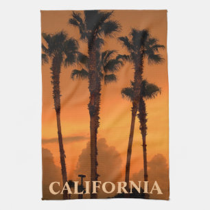 California Palm Trees Gold Coast MoJo Kitchen Towe Tea Towel