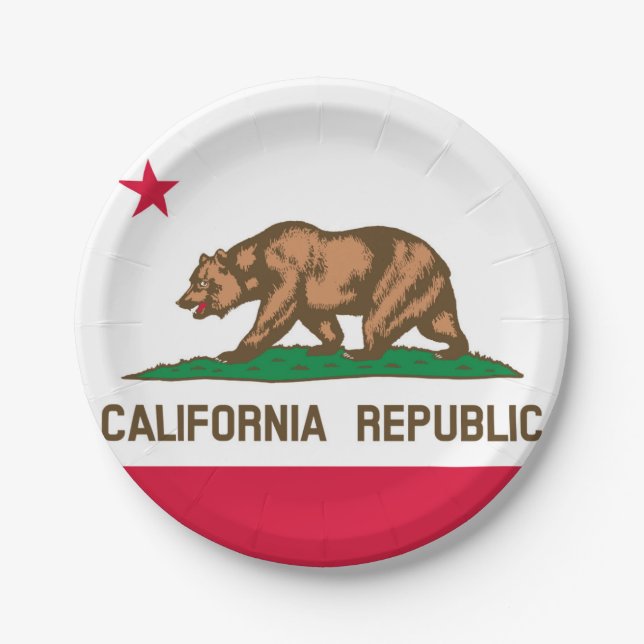 California Paper Plate (Front)