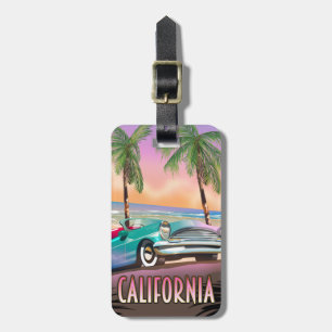 California Paradise Sunset Luggage Tag