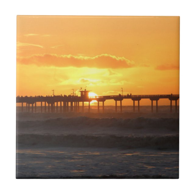 California Peer at Sunset Ceramic Tile (Front)
