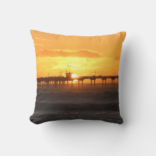 California Peer at Sunset Cushion