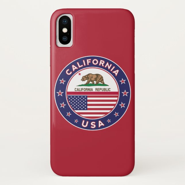 California Phone Case (red version) (Back)