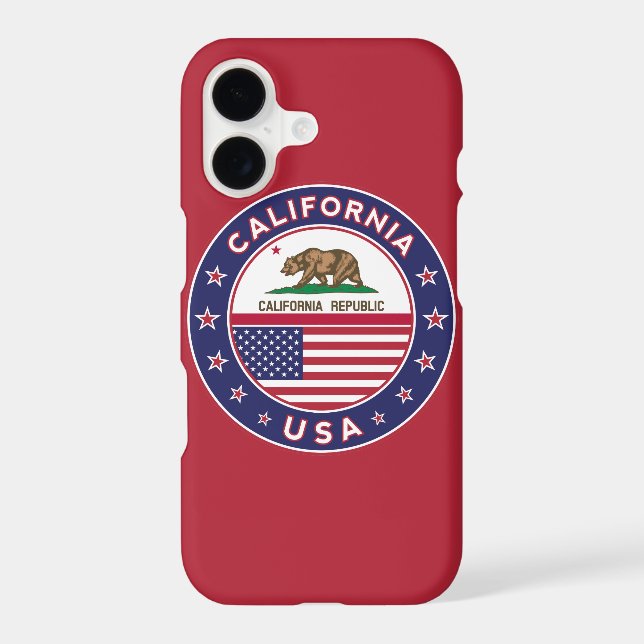 California Phone Case (red version) (Back)