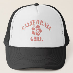 California Pink Girl Trucker Hat