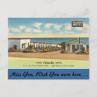 California, Pismo Palisades Motel Postcard