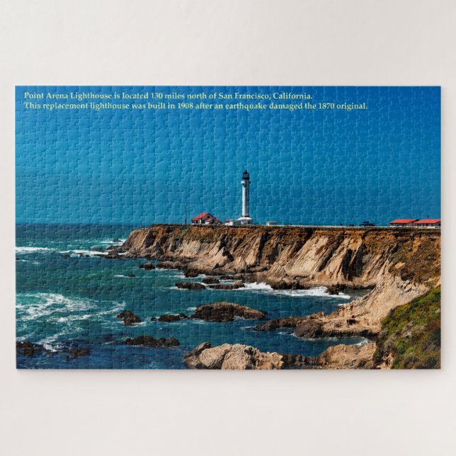 California Point Arena Lighthouse Jigsaw Puzzle (Horizontal)