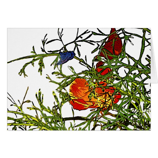 California poppies abstract (Front Horizontal)