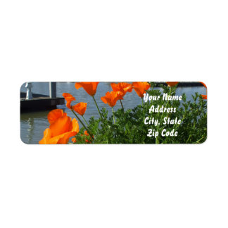 California Poppies Address labels