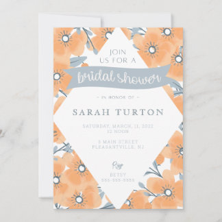 California Poppies Bridal Shower Invitation