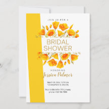 California Poppies Bridal Shower 
