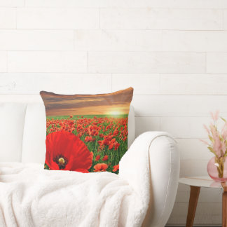 California Poppies Field Cushion