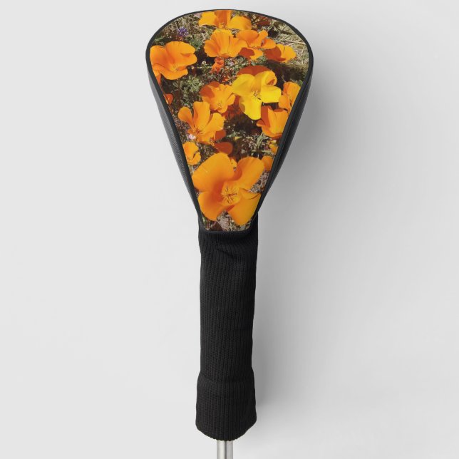 California Poppies Golf Head Cover (Front)