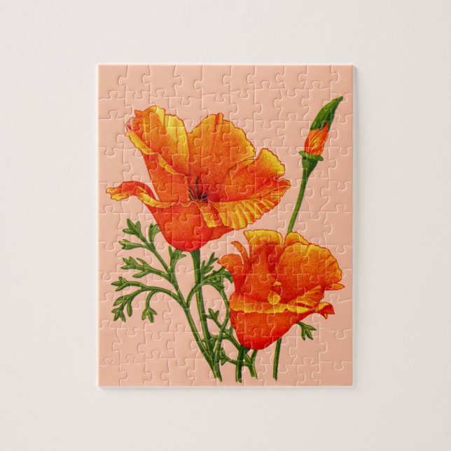 California poppies jigsaw puzzle (Vertical)
