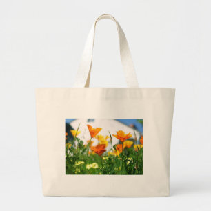 California Poppies Large Tote Bag