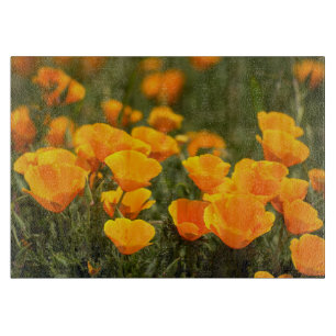 California poppies, Montana de Oro State Park Cutting Board