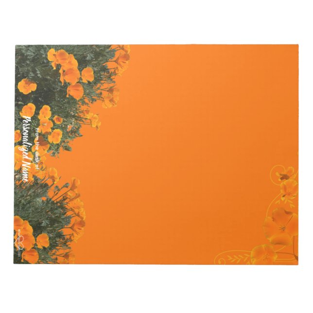 California Poppies Notepad (Front)