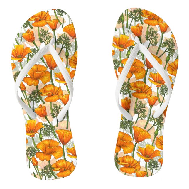 California poppies thongs (Footbed)