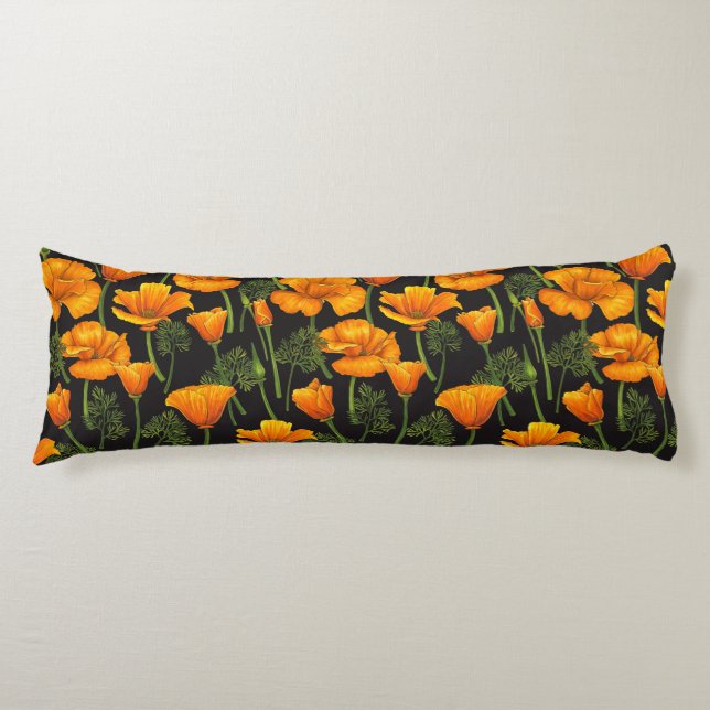 California poppy body cushion (Front)