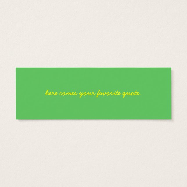 California poppy bookmark (Back)