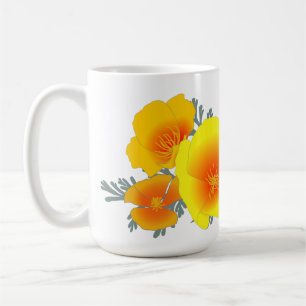 California Poppy Bouquet (no text) Mug